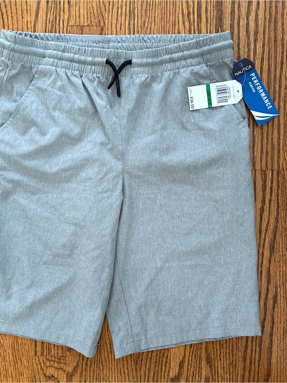 Nautica Men's Heather Gray Performance Hybrid Shorts